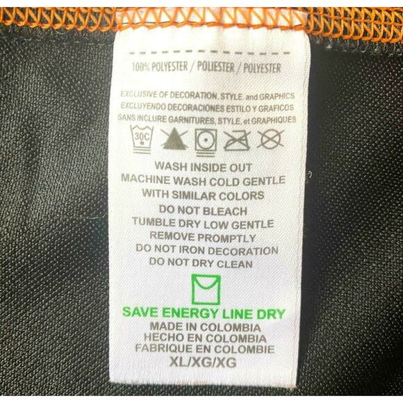 Cincinnati Bengals Football Jersey Girl's Youth XL Shiny Black Orange #14 - Picture 6 of 7